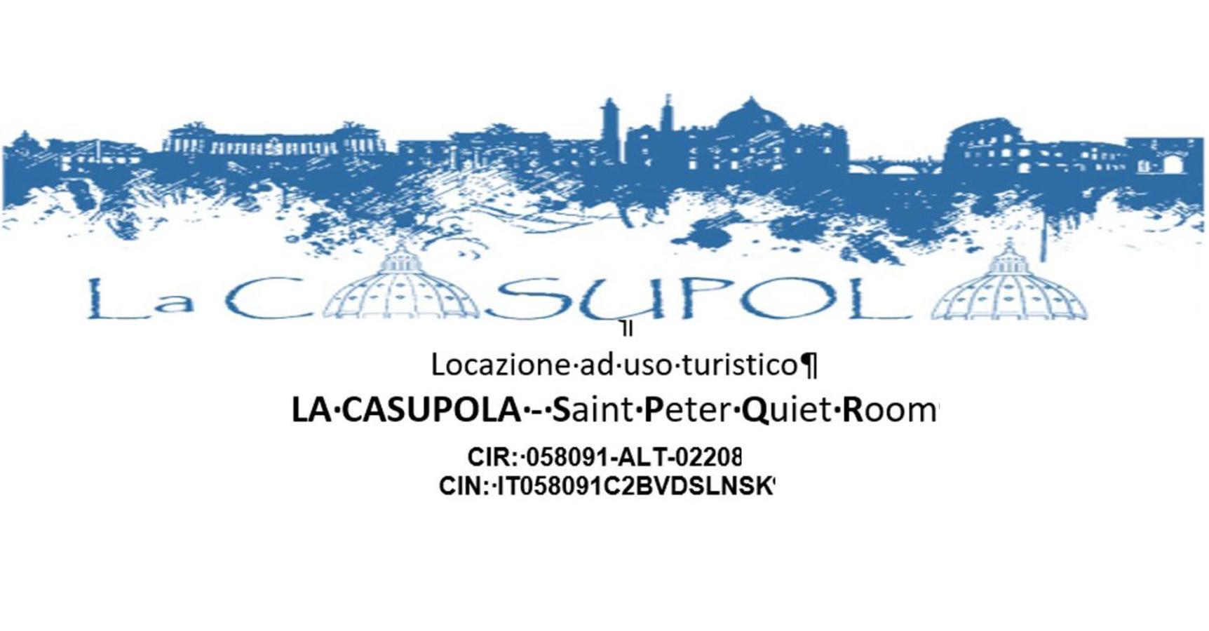 La Casupola Saint Peter'S Quiet Room Rom Eksteriør billede